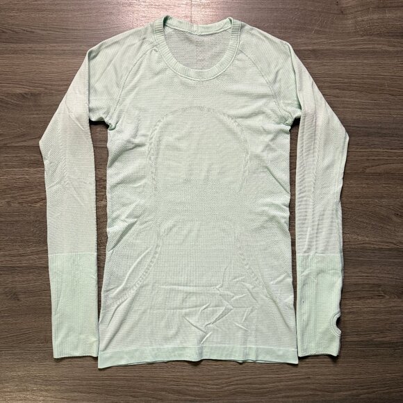 Lululemon Women's Swiftly Tech Long Sleeve Crew - Misty Mint Green - Picture 2 of 8